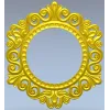 Baroque Round Frame STL for CNC - Ornate Rocaille Design