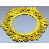 Baroque Round Frame STL for CNC - Ornate Rocaille Design