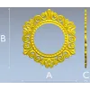 Baroque Round Frame STL for CNC - Ornate Rocaille Design