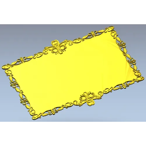Ажурная барочная рамка - 3D модель STL для ЧПУ