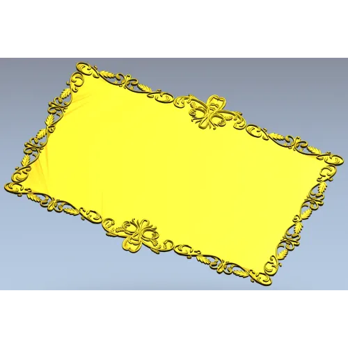 Ажурная барочная рамка - 3D модель STL для ЧПУ