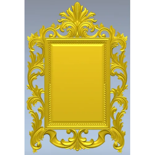 Baroque Acanthus Frame STL for CNC