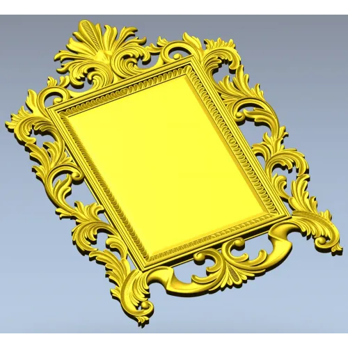 Baroque Acanthus Frame STL for CNC