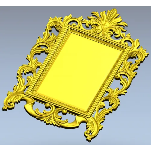 Baroque Acanthus Frame STL for CNC