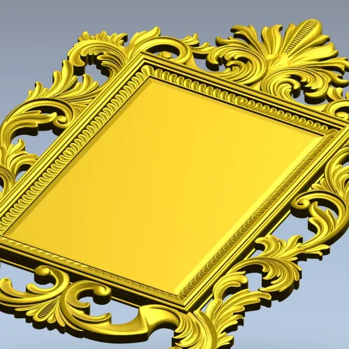 Baroque Acanthus Frame STL for CNC