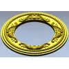 Круглая резная рамка в неоклассическом стиле - STL модель для ЧПУ
