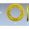 Круглая резная рамка в неоклассическом стиле - STL модель для ЧПУ