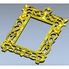 Орнаментальная рамка в стиле рококо - 3D модель STL для ЧПУ