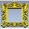 Орнаментальная рамка в стиле рококо - 3D модель STL для ЧПУ