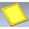 Ornate Rectangular Frame - STL 3D model for CNC milling