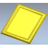 Ornate Rectangular Frame - STL 3D model for CNC milling