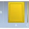 Ornate Rectangular Frame - STL 3D model for CNC milling