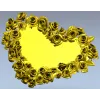 Рамка-сердце с розами - 3D модель STL для ЧПУ