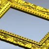 Багет Лючия - 3D модель рамки для ЧПУ (STL)
