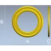 Круглая резная рамка с розеттами - stl модель для ЧПУ