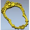 Ornate Oval Frame STL for CNC