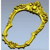 Ornate Oval Frame STL for CNC