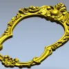Ornate Oval Frame STL for CNC