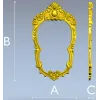 Ornate Oval Frame STL for CNC