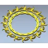 Ornamental Acanthus Round Frame - STL 3D Model for CNC