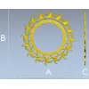 Ornamental Acanthus Round Frame - STL 3D Model for CNC