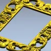 Rococo Filigree Frame - STL 3D model for CNC milling
