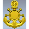 Nautical Anchor & Helm STL 3D Model for CNC