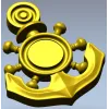 Nautical Anchor & Helm STL 3D Model for CNC