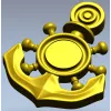 Nautical Anchor & Helm STL 3D Model for CNC