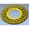 Резная круглая рамка STL для ЧПУ - венок листьев, 3D модель stl