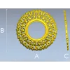 Резная круглая рамка STL для ЧПУ - венок листьев, 3D модель stl