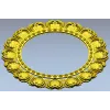 Ornate Shell Rosette - Round CNC Frame STL
