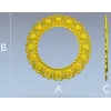 Ornate Shell Rosette - Round CNC Frame STL