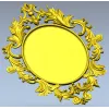 Ornamental Acanthus Oval Frame - STL 3D model for CNC