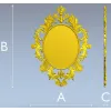 Ornamental Acanthus Oval Frame - STL 3D model for CNC