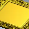 Baroque Square Frame STL 3D model for CNC milling