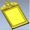 Рамка с вазоном и лавровым орнаментом - STL 3D модель для ЧПУ