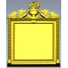 Рамка с вазоном и лавровым орнаментом - STL 3D модель для ЧПУ