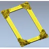 Декоративная рамка с уголками-розами - 3D STL для ЧПУ