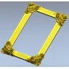 Декоративная рамка с уголками-розами - 3D STL для ЧПУ