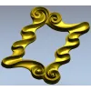 Рокайльная декоративная рамка - 3D модель STL для ЧПУ