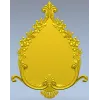 Барочная каплевидная рамка - 3D модель STL для ЧПУ