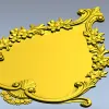 Барочная каплевидная рамка - 3D модель STL для ЧПУ