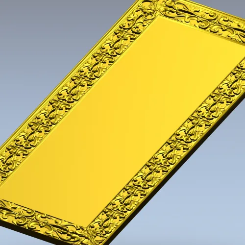 Рамка с акантовым бордюром - 3D модель STL для ЧПУ
