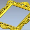 Рокайльная резная рамка - 3D модель в формате STL для ЧПУ