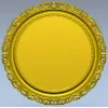 Ornate Round Frame STL - 3D Model for CNC Router
