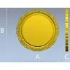 Ornate Round Frame STL - 3D Model for CNC Router