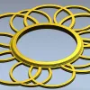 Круглая рамка "Солнечный венчик" - 3D модель STL для ЧПУ