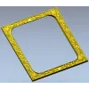 Baroque Floral Rectangular Frame STL for CNC