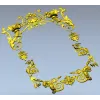 Rococo Floral Frame STL for CNC